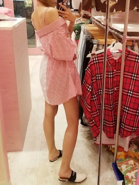 「GIVENCHY」｜「アイテム（ワンピース/ドレス）」を使った、GURE UN GUREさん（レディース・157cm）の夏コーディネート