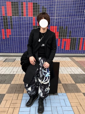 「Yohji Yamamoto（ヨウジヤマモト）のアイテム（ショルダーバッグ）」を使った、アルトさん（メンズ・175cm）の春コーディネート
