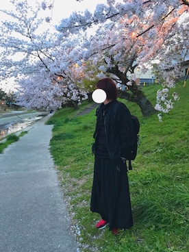 「花見コーデ」｜「アイテム（スニーカー）」を使った、アルトさん（メンズ・175cm）の春コーディネート