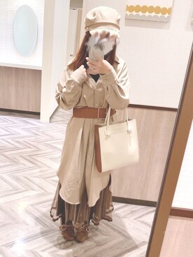 「CECIL McBEE（セシルマクビー）のアイテム（ワンピース/ドレス）」を使った、み（相互）さん（レディース・148cm）の春コーディネート