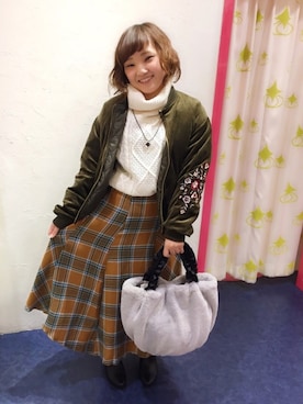 「リバーシブル」｜「アイテム（ブーティ）」を使った、kitaさん（レディース・147cm）の冬コーディネート