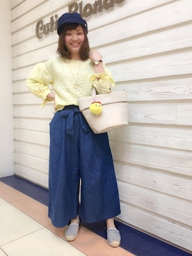 「マリン」｜「アイテム（雑貨/ホビー）」を使った、kitaさん（レディース・147cm）の春コーディネート