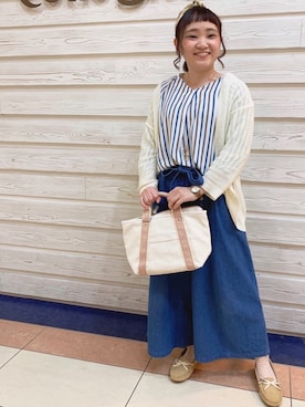 「DRESKIP（ドレスキップ）のアイテム（財布/小物）」を使った、kitaさん（レディース・147cm）の春コーディネート