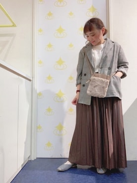 「USAコットン」｜「アイテム（その他）」を使った、kitaさん（レディース・147cm）の秋コーディネート