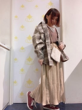 「USAコットン」｜「アイテム（ミリタリージャケット）」を使った、kitaさん（レディース・147cm）の秋コーディネート