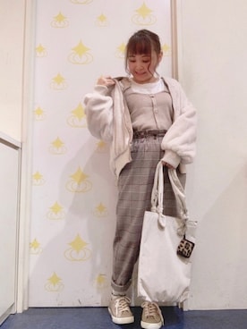 「リバーシブル」｜「アイテム（その他トップス）」を使った、kitaさん（レディース・147cm）の秋コーディネート