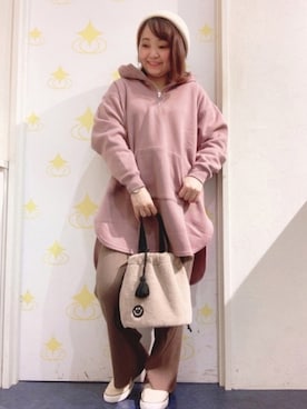 「ニコちゃん」｜「アイテム（ワンピース/ドレス）」を使った、kitaさん（レディース・147cm）の冬コーディネート