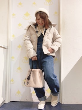 「DRESKIP（ドレスキップ）のアイテム（財布/小物）」を使った、kitaさん（レディース・147cm）の冬コーディネート