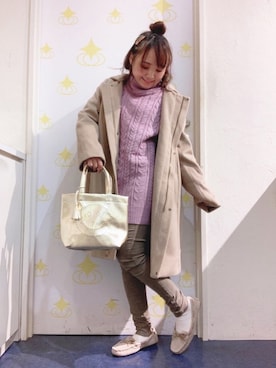 「ニコちゃん」｜「アイテム（その他アウター）」を使った、kitaさん（レディース・147cm）の冬コーディネート