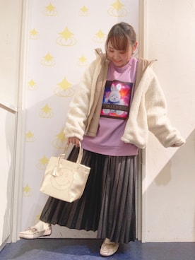「ニコちゃん」｜「アイテム（ジャケット/アウター）」を使った、kitaさん（レディース・147cm）の冬コーディネート