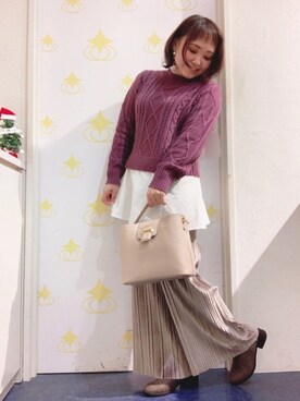 kitaさん（レディース・147cm）の冬コーディネート