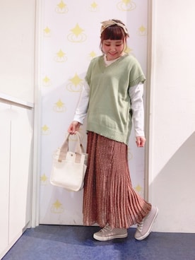 「春めきシューズ」｜「アイテム（財布/小物）」を使った、kitaさん（レディース・147cm）の春コーディネート
