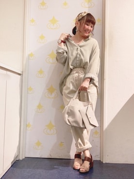 「DRESKIP（ドレスキップ）のアイテム（財布/小物）」を使った、kitaさん（レディース・147cm）の春コーディネート