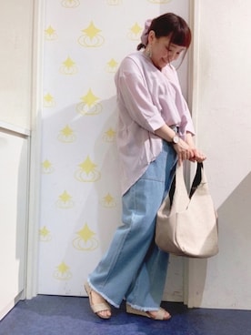 「SHUSHU（シュシュ）のアイテム」を使った、kitaさん（レディース・147cm）の夏コーディネート