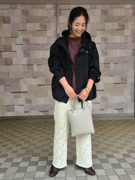 「GERRY（ジェリー）のアイテム（その他アウター）」を使った、KANEKOさん（レディース・154cm）の秋コーディネート