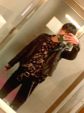 「H&M（エイチ・アンド・エム）のアイテム（シャツ/ブラウス、その他）」を使った、ゆうひさん（メンズ・168cm）の春コーディネート