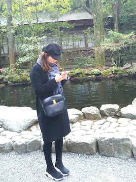 「N.（N. Natural Beauty Basic）（エヌエヌナチュラルビューティーベーシック）のアイテム（ステンカラーコート）」を使った、ts_0613さん（レディース・160cm）の冬コーディネート