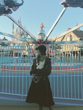 「TDL」｜「アイテム（ワンピース/ドレス）」を使った、MIHOさん（レディース・150cm）の冬コーディネート