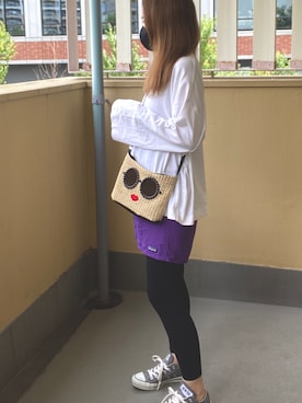 「RIZAP（ライザップ）のアイテム」を使った、ゆかさん（レディース・156cm）の夏コーディネート