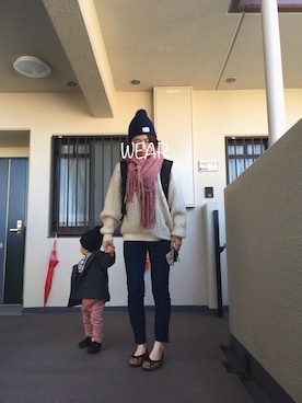 「GAP（ギャップ）のアイテム（ピーコート）」を使った、kayonさん（レディース・158cm）の冬コーディネート