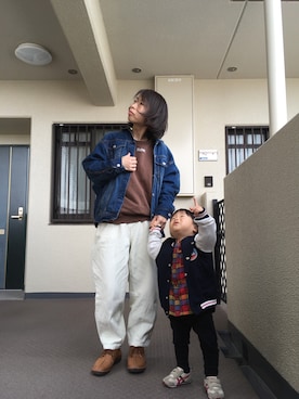 「GRL（グレイル）のアイテム（デニムジャケット）」を使った、kayonさん（レディース・158cm）の春コーディネート