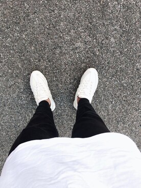 「NIKE（ナイキ）のアイテム（スニーカー、ホワイト系）」を使った、まあさん（メンズ・175cm）の夏コーディネート