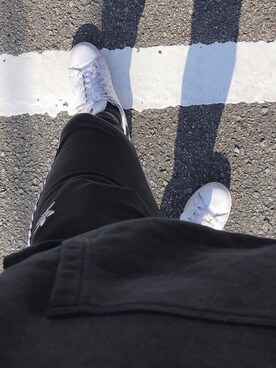 「adidas Originals（アディダスオリジナルス）のアイテム（スニーカー、ホワイト系）」を使った、まあさん（メンズ・175cm）の夏コーディネート