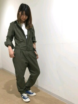 つなぎ オールインワンを使った Avirex湘南 の人気ファッションコーディネート Wear