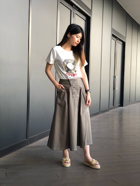 ヤマモトマイさん（レディース・165cm）の夏コーディネート