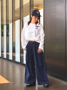 「PREORDER」｜ヤマモトマイさん（レディース・165cm）の夏コーディネート