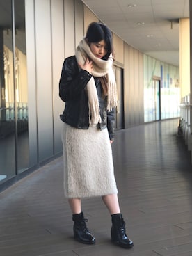 ライダースジャケットを使った ららぽーと横浜 のレディース人気ファッションコーディネート Wear