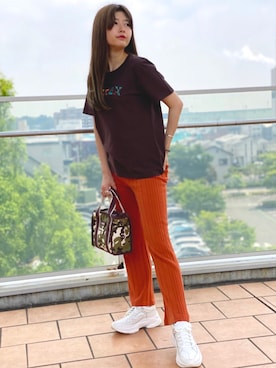 ヤマモトマイさん（レディース・165cm）の夏コーディネート