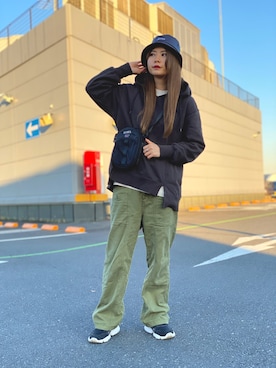 ヤマモトマイさん（レディース・165cm）の冬コーディネート