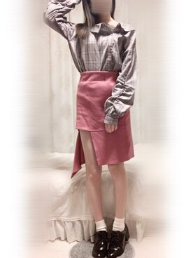 みやび໒꒱【プチプラ本命デート服】さん（レディース・162cm）の冬コーディネート