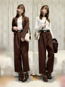 「N WITH.（エヌウィズ）のアイテム（アクセサリー）」を使った、みやび໒꒱【プチプラ本命デート服】さん（レディース・162cm）の冬コーディネート