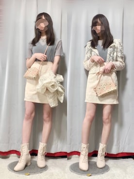 「PAUL&JOE（ポールアンドジョー）のアイテム（バッグ）」を使った、みやび໒꒱【プチプラ本命デート服】さん（レディース・162cm）の夏コーディネート