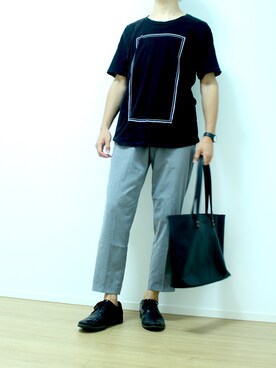 「チープカシオ」｜「アイテム（スラックス）」を使った、hiro_wata__さん（メンズ・172cm）の夏コーディネート