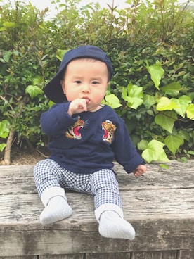 shuuuuさん(キッズ・70cm)の春コーディネート