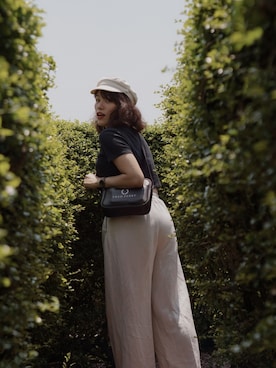 「TOPSHOP（トップショップ）のアイテム（Tシャツ/カットソー）」を使った、Hea Lenaさん（レディース・166cm）の秋コーディネート