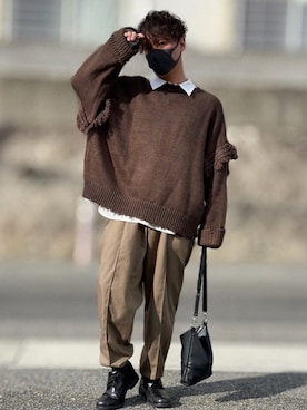 小倉祐樹さん(メンズ・165cm)の冬コーディネート