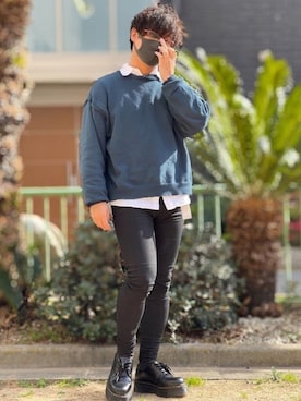 小倉祐樹さん(メンズ・165cm)の冬コーディネート