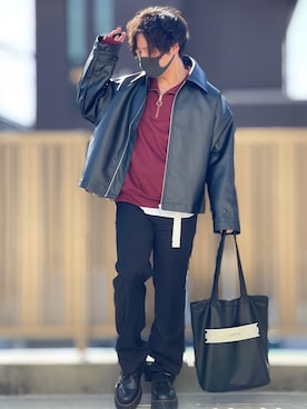 小倉祐樹さん（メンズ・165cm）の春コーディネート