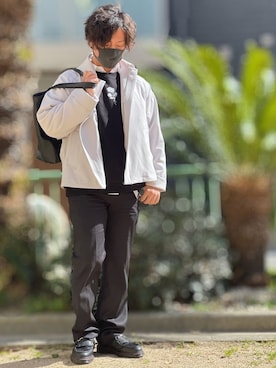 「ADRER（アドラー）のADRER バラシシュウビッグスウェット（スウェット）」を使った、小倉祐樹さん（メンズ・165cm）の春コーディネート