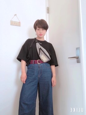 「SpRay PREMIUM（スプレイプレミアム）のアイテム（パンツ）」を使った、annnnnさん（レディース・150cm）の夏コーディネート