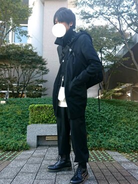 「UNDERCOVER（アンダーカバー）のアイテム（その他アウター）」を使った、ひろさん（メンズ・173cm）の秋コーディネート