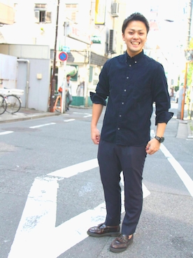 「BPQC（ビーピーキューシー）のアイテム」を使った、sakamonさん（メンズ・171cm）の夏コーディネート