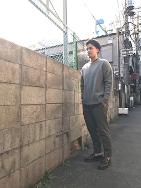 「BPQC（ビーピーキューシー）のアイテム」を使った、sakamonさん（メンズ・171cm）の秋コーディネート