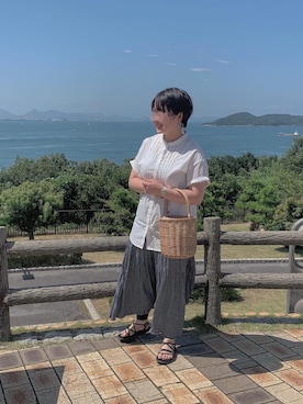 「カコバッグ」｜「アイテム（スカート）」を使った、はなさん（レディース・160cm）の夏コーディネート