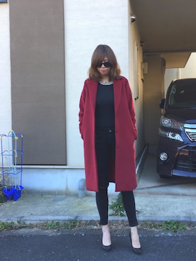 「RESEXXY（リゼクシー）のアイテム（その他アウター）」を使った、yukihime65さん（レディース・168cm）の冬コーディネート