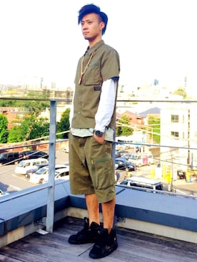 「INTERBREED」｜goさん（メンズ・182cm）の秋コーディネート